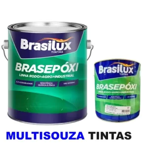 TINTA EPÓXI POLIAMIDA PLUS CINZA N6.5 CLARO COMPONENTE A+B 3,6  LITROS BRASILUX