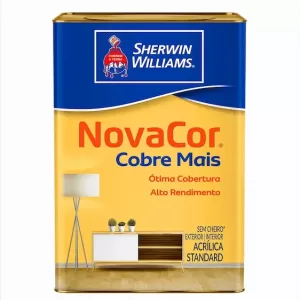 TINTA NOVACOR COBRE MAIS FOSCO STANDARD BRANCO GELO 18 LITROS SHERWIN WILLIAMS